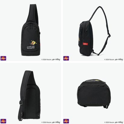 日本正規品 ボディバッグ スポンジボブ 限定モデル SPONGE BOB LITTLE ITALY CROSSBODY BAG CORDURA RIPSTOP POLYESTER MP1927SB （Black）｜詳細画像