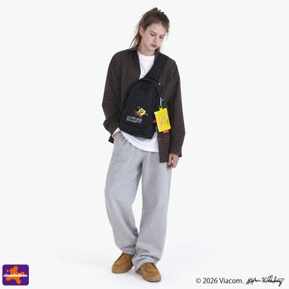 日本正規品 ボディバッグ スポンジボブ 限定モデル SPONGE BOB LITTLE ITALY CROSSBODY BAG CORDURA RIPSTOP POLYESTER MP1927SB （Black）｜詳細画像