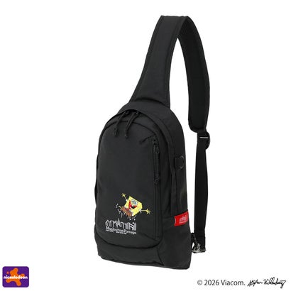 日本正規品 ボディバッグ スポンジボブ 限定モデル SPONGE BOB LITTLE ITALY CROSSBODY BAG CORDURA RIPSTOP POLYESTER MP1927SB （Black）｜詳細画像