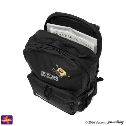 日本正規品 リュック メンズ レディース ブランド スポンジボブ 通勤 SPONGE BOB TOWNSEND BACKPACK CORDURA RIPSTOP POLYESTER MP2236SB （Black）｜詳細画像
