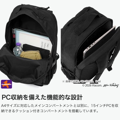 日本正規品 リュック メンズ レディース ブランド スポンジボブ 通勤 SPONGE BOB TOWNSEND BACKPACK CORDURA RIPSTOP POLYESTER MP2236SB （Black）｜詳細画像