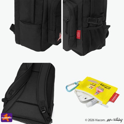 日本正規品 リュック メンズ レディース ブランド スポンジボブ 通勤 SPONGE BOB TOWNSEND BACKPACK CORDURA RIPSTOP POLYESTER MP2236SB （Black）｜詳細画像
