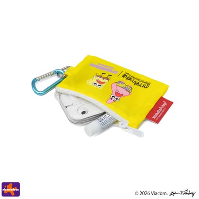 日本正規品 ショルダーバッグ メンズ レディース ブランド スポンジボブ SPONGE BOB DUET ACTION BAG CORDURA RIPSTOP POLYESTER MP2409SB （Black）｜詳細画像
