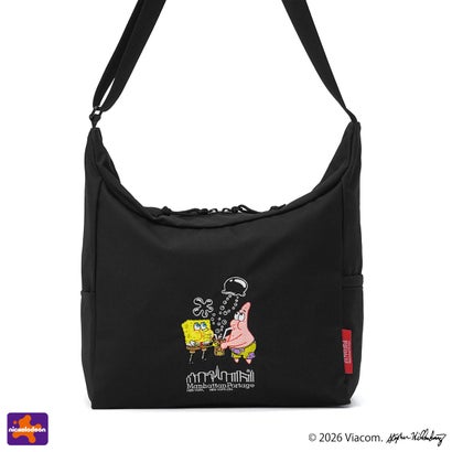 日本正規品 ショルダーバッグ メンズ レディース ブランド スポンジボブ 限定モデル SPONGE BOB BED-STUY SHOULDER BAG CORDURA RIPSTOP MP6041SB （Black）｜詳細画像