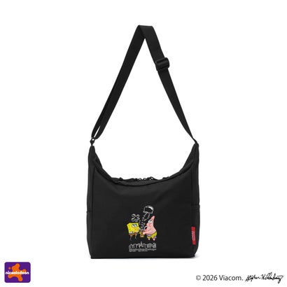 日本正規品 ショルダーバッグ メンズ レディース ブランド スポンジボブ 限定モデル SPONGE BOB BED-STUY SHOULDER BAG CORDURA RIPSTOP MP6041SB （Black）｜詳細画像