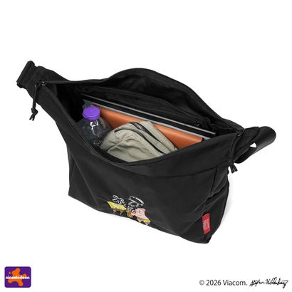 日本正規品 ショルダーバッグ メンズ レディース ブランド スポンジボブ 限定モデル SPONGE BOB BED-STUY SHOULDER BAG CORDURA RIPSTOP MP6041SB （Black）｜詳細画像