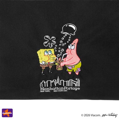 日本正規品 ショルダーバッグ メンズ レディース ブランド スポンジボブ 限定モデル SPONGE BOB BED-STUY SHOULDER BAG CORDURA RIPSTOP MP6041SB （Black）｜詳細画像