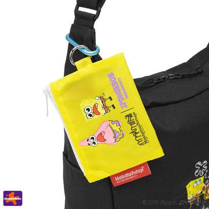 日本正規品 ショルダーバッグ メンズ レディース ブランド スポンジボブ 限定モデル SPONGE BOB BED-STUY SHOULDER BAG CORDURA RIPSTOP MP6041SB （Black）｜詳細画像