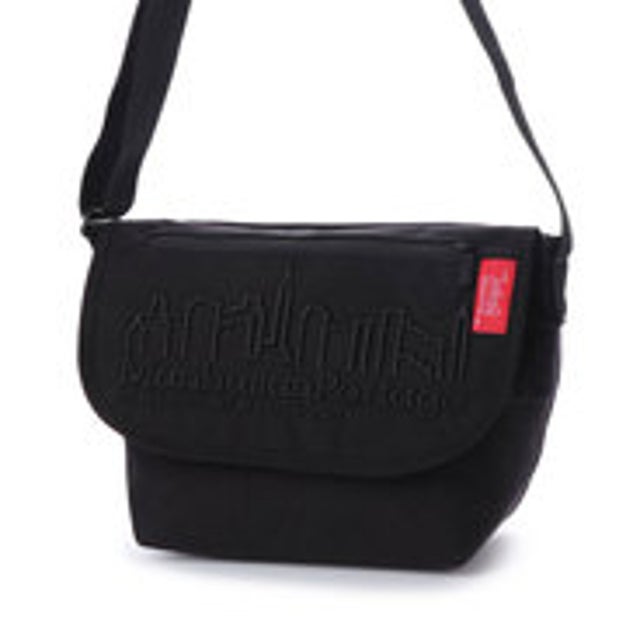 
                    MP Embroidery Casual Messenger Bag （Black）