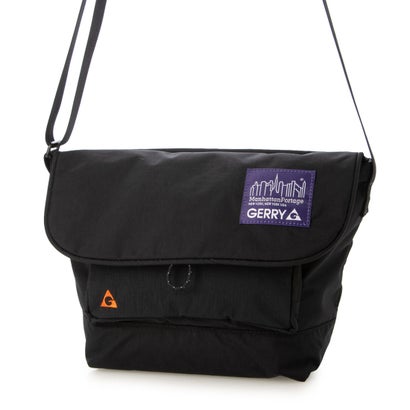 NYLON MESSENGER BAG NYLON TUSSAH RIPSTOP NYLON / GERRY （Black）｜詳細画像