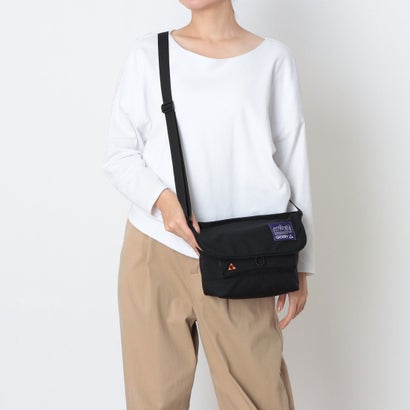 NYLON MESSENGER BAG NYLON TUSSAH RIPSTOP NYLON / GERRY （Black）｜詳細画像