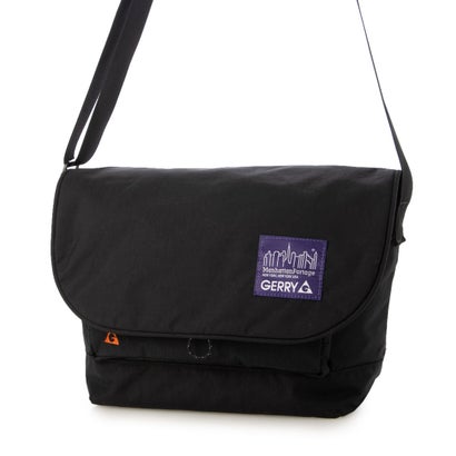 NYLON MESSENGER BAG JR NYLON TUSSAH RIPSTOP NYLON / GERRY （Black）｜詳細画像