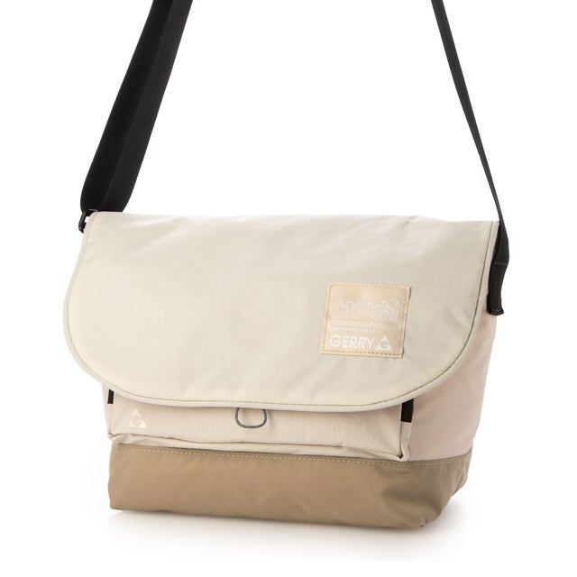 NYLON MESSENGER BAG JR NYLON TUSSAH RIPSTOP NYLON / GERRY （Beige）