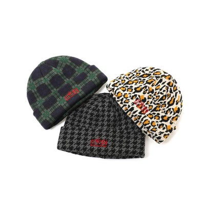 ビーニー ニットキャップ ニット帽 帽子 Jacquard Pattern （GRAY）｜詳細画像