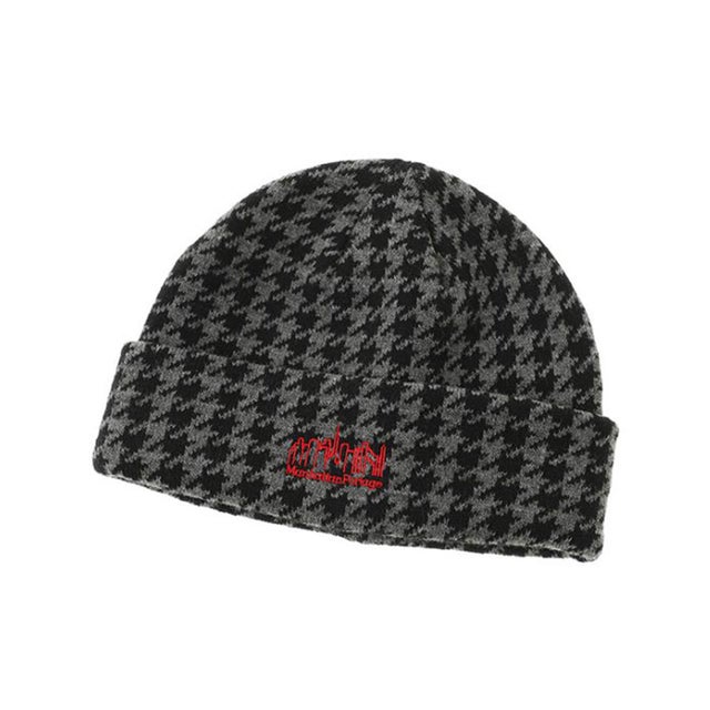 ビーニー ニットキャップ ニット帽 帽子 Jacquard Pattern （GRAY）