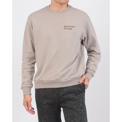 マンハッタンポーテージ Manhattan Portage VerticalLogoSweater/別注ヴァーティカルロゴスウェット （グレイッシュベージュ）｜詳細画像