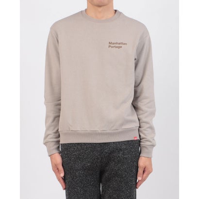 マンハッタンポーテージ Manhattan Portage VerticalLogoSweater/別注ヴァーティカルロゴスウェット （グレイッシュベージュ）｜詳細画像