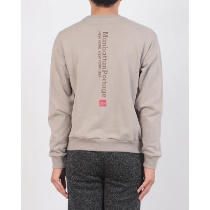 マンハッタンポーテージ Manhattan Portage VerticalLogoSweater/別注ヴァーティカルロゴスウェット （グレイッシュベージュ）｜詳細画像