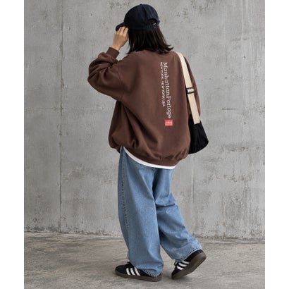 マンハッタンポーテージ Manhattan Portage VerticalLogoSweater/別注ヴァーティカルロゴスウェット （ブラウン）｜詳細画像