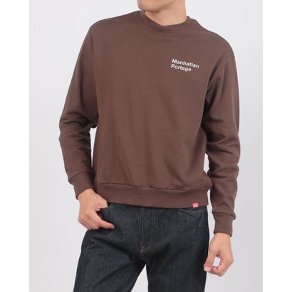 マンハッタンポーテージ Manhattan Portage VerticalLogoSweater/別注ヴァーティカルロゴスウェット （ブラウン）｜詳細画像