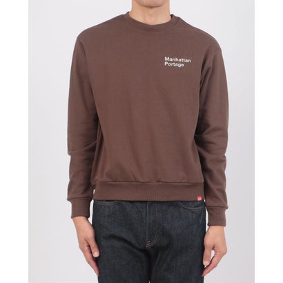 マンハッタンポーテージ Manhattan Portage VerticalLogoSweater/別注ヴァーティカルロゴスウェット （ブラウン）｜詳細画像