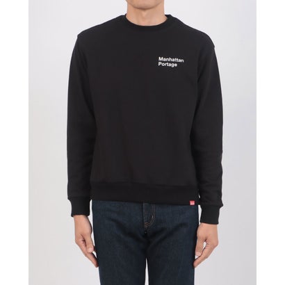 マンハッタンポーテージ Manhattan Portage VerticalLogoSweater/別注ヴァーティカルロゴスウェット （ブラック）｜詳細画像