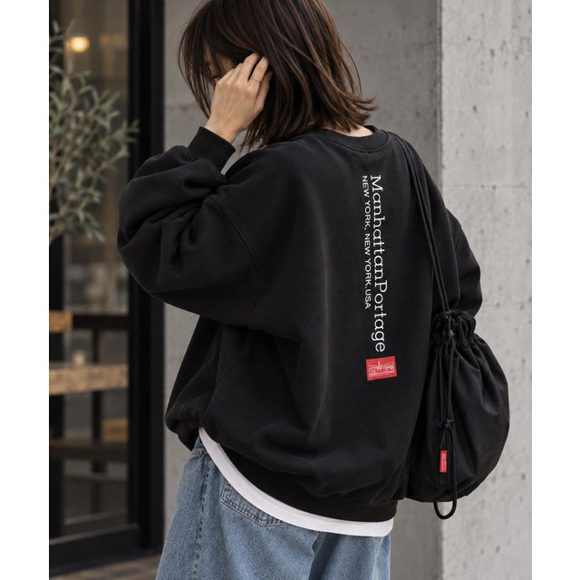 VerticalLogoSweater/別注ヴァーティカルロゴスウェット （ブラック）