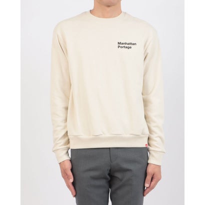 マンハッタンポーテージ Manhattan Portage VerticalLogoSweater/別注ヴァーティカルロゴスウェット （アイボリー）｜詳細画像