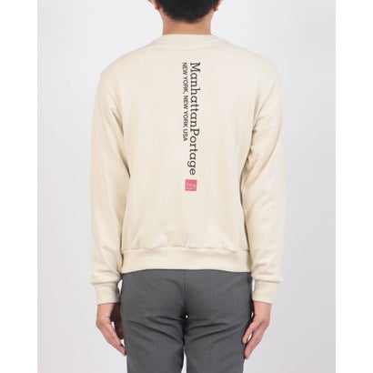 マンハッタンポーテージ Manhattan Portage VerticalLogoSweater/別注ヴァーティカルロゴスウェット （アイボリー）｜詳細画像