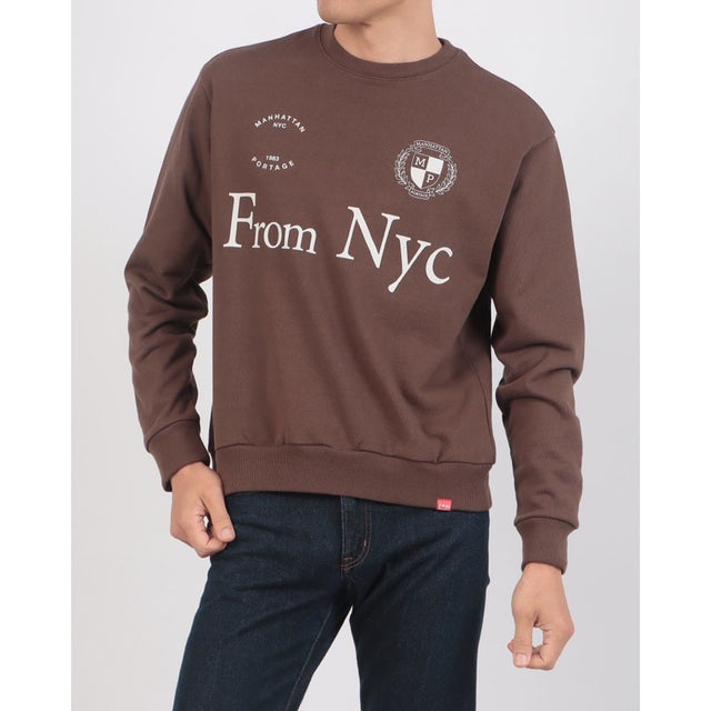 FromNYCHeritageCrewSweater/別注ヘリテージクルースウェット （ブラウン）