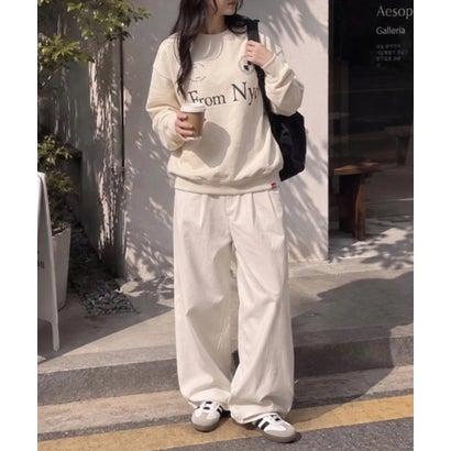 マンハッタンポーテージ Manhattan Portage FromNYCHeritageCrewSweater/別注ヘリテージクルースウェット （アイボリー）｜詳細画像