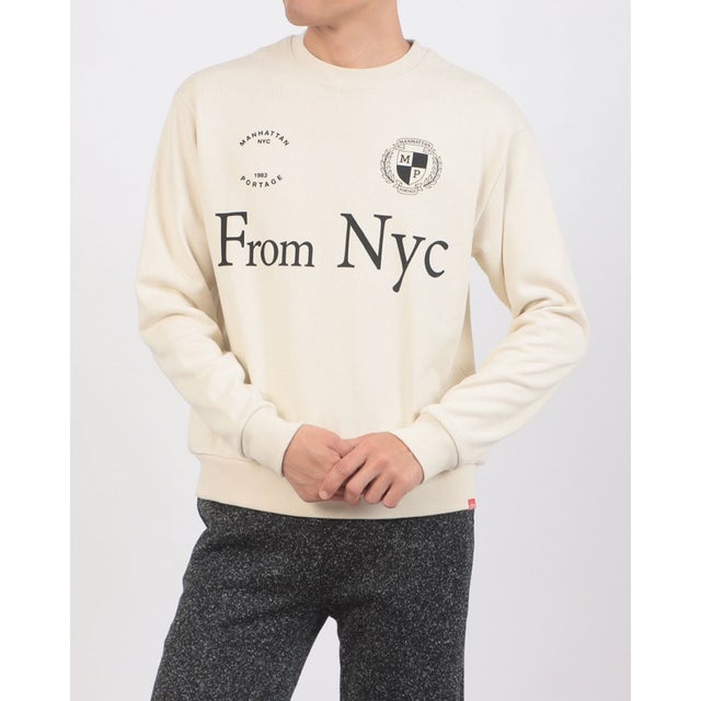 FromNYCHeritageCrewSweater/別注ヘリテージクルースウェット （アイボリー）