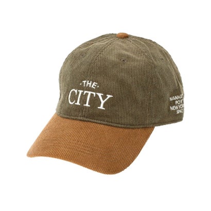 キャップ ロゴ コーデュロイ ツートーン COTTON CORDUROY （OLIVE）｜詳細画像
