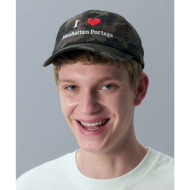 キャップ ロゴ カモフラージュ柄 レオパード柄 I LOVE （CAMO）