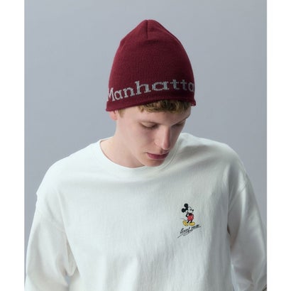 ニット帽 ビーニー ニットキャップ ロゴ JACQUARD LOGO （NAVY）｜詳細画像