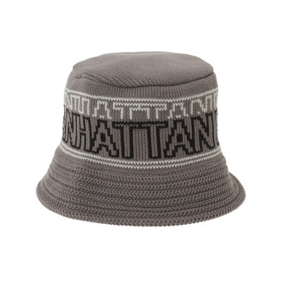 マンハッタンポーテージ Manhattan Portage ハット バケハ ニット JACQUARD LOGO KNIT （GRAY）｜詳細画像