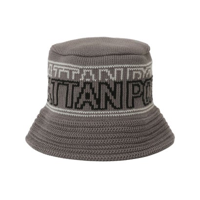 マンハッタンポーテージ Manhattan Portage ハット バケハ ニット JACQUARD LOGO KNIT （GRAY）｜詳細画像
