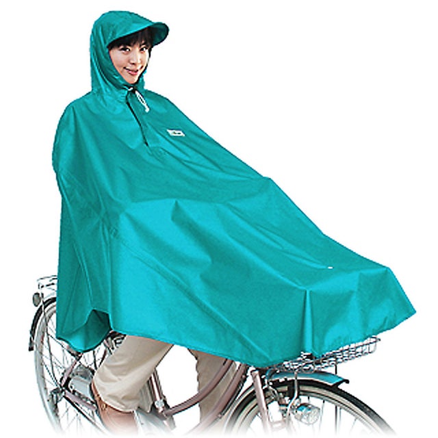 
                    #D-3POOK 自転車屋さんのポンチョ （Turquoise.ターコイズ）