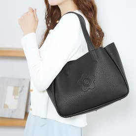 マリークワント MARY QUANT シュリンクWフェイス トート （ブラック