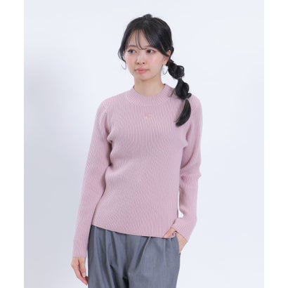 マリークワント MARY QUANT モックネックリブニット プルオーバー （ブラック）｜詳細画像
