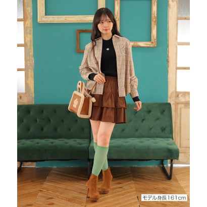 マリークワント MARY QUANT モックネックリブニット プルオーバー （ブラック）｜詳細画像