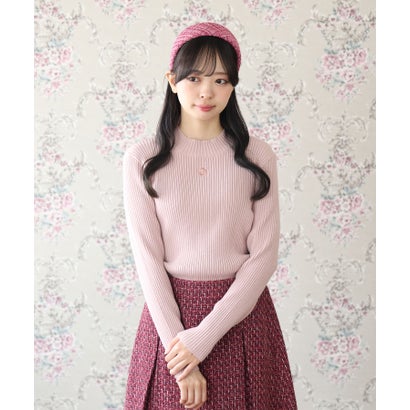 マリークワント MARY QUANT モックネックリブニット プルオーバー （ホワイト）｜詳細画像