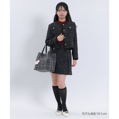 マリークワント MARY QUANT モックネックリブニット プルオーバー （ブルーグレー）｜詳細画像