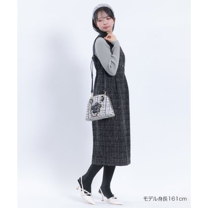 マリークワント MARY QUANT モックネックリブニット プルオーバー （ボルドー）｜詳細画像