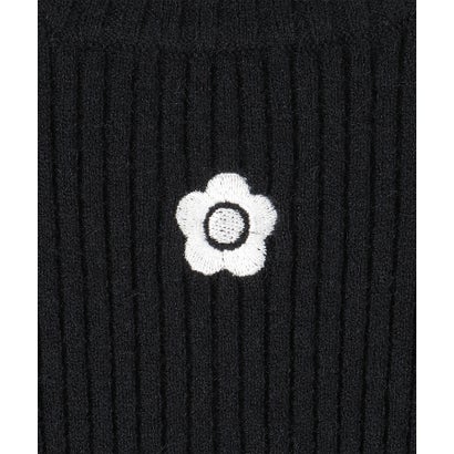 マリークワント MARY QUANT モックネックリブニット プルオーバー （ボルドー）｜詳細画像
