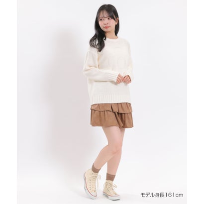 マリークワント MARY QUANT BIGデイジーニット プルオーバー （ホワイト）｜詳細画像