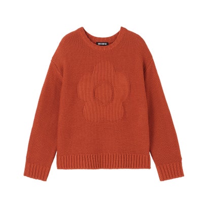 マリークワント MARY QUANT BIGデイジーニット プルオーバー （テラコッタ）｜詳細画像