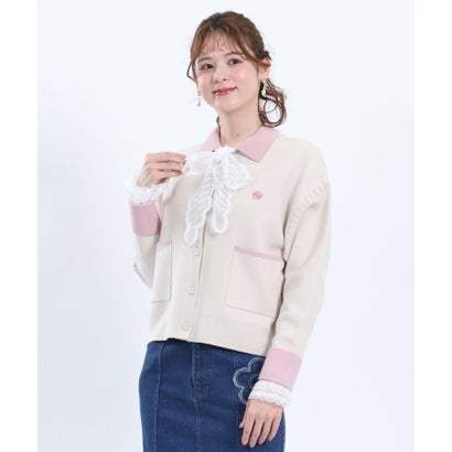 マリークワント MARY QUANT ダブルフェイス カーディガン （ブラウン）｜詳細画像