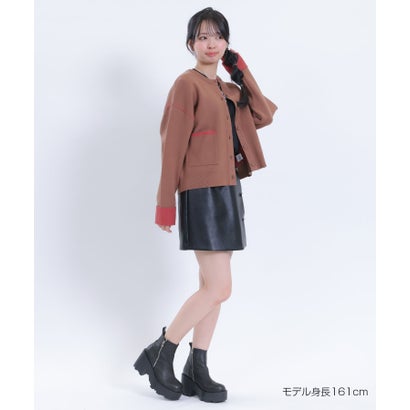 マリークワント MARY QUANT ダブルフェイス カーディガン （ブラック）｜詳細画像