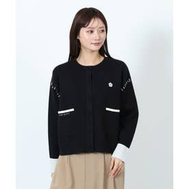 ダブルフェイス カーディガン （ブラック）